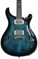 Click to learn more about the PRS SE Hollowbody II Piezo Electric Guitar - Peacock Blue