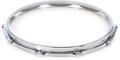 Click to learn more about the S Hoop 10-lug Snare Resonant Hoop - 14-inch - Chrome Finish