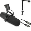 Click to learn more about the Shure SM7B Dynamic Microphone Bundle with Boom Arm and Cable