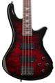 Click to learn more about the Schecter Stiletto Extreme-4 Bass Guitar - Black Cherry