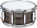 Click to learn more about the Pearl Sensitone Heritage Brass Alloy Snare Drum - 6.5 inches x 14-inches, Black Nickel