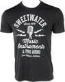 Click to learn more about the Sweetwater Bolt Mic T-shirt - Vintage Black, X-Large