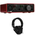 Click to learn more about the Focusrite Scarlett Solo 3rd Gen USB Audio Interface with Audio-Technica ATH-M20x Headphones
