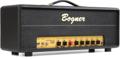 Click to learn more about the Bogner Snorkler 50 50-watt Tube Amplifier Head - Black Levant Tolex with Gold Faceplate