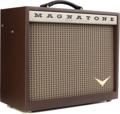 Click to learn more about the Magnatone Starlite Reverb 10 8-watt 1 x 10-inch Combo Amplifier - Traditional Brown