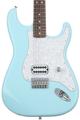 Click to learn more about the Fender Tom DeLonge Stratocaster Electric Guitar - Daphne Blue