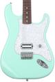 Click to learn more about the Fender Tom DeLonge Stratocaster Electric Guitar - Surf Green