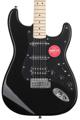 Click to learn more about the Squier Sonic Stratocaster HSS Electric Guitar - Black