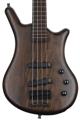 Click to learn more about the Warwick Pro Series Thumb BO 4-string Bass - Nirvana Black Transparent Satin with Black Hardware