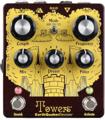 Click to learn more about the EarthQuaker Devices Towers Soundscape Generator Pedal - Saffron Sparkle, Sweetwater Exclusive