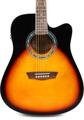 Click to learn more about the Washburn Vintage Series WA90CEVSB Acoustic-Electric Guitar - Sunburst