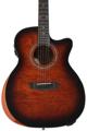 Click to learn more about the Washburn Comfort G12FCE Acoustic-electric Guitar - Sunburst
