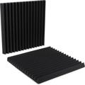 Click to learn more about the Auralex 2 inch Studiofoam Wedges 2x2 foot Acoustic Panel 2-pack - Charcoal