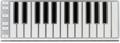 Click to learn more about the CME Xkey 25-key Mobile Keyboard Controller - Silver