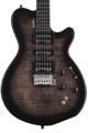 Click to learn more about the Godin xtSA Multi-Voice Electric Guitar - Trans Black