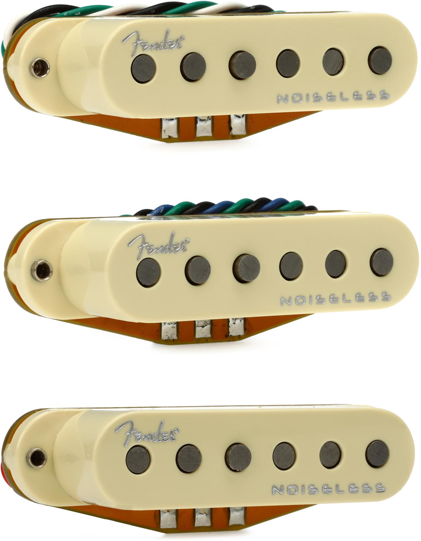 Fender Gen 4 Noiseless Stratocaster 3-piece Pickup Set - Vintage White
