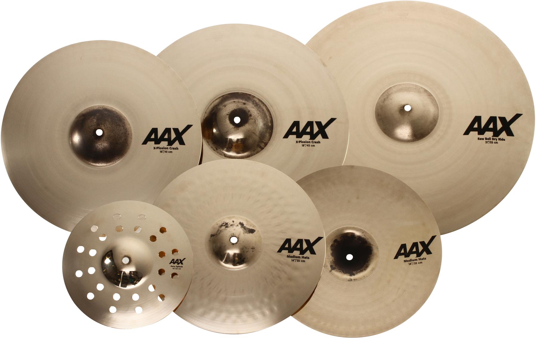 Sabian AAX Praise and Worship Cymbal Set - 14/16/18/21 inch - with Free 10 inch Splash