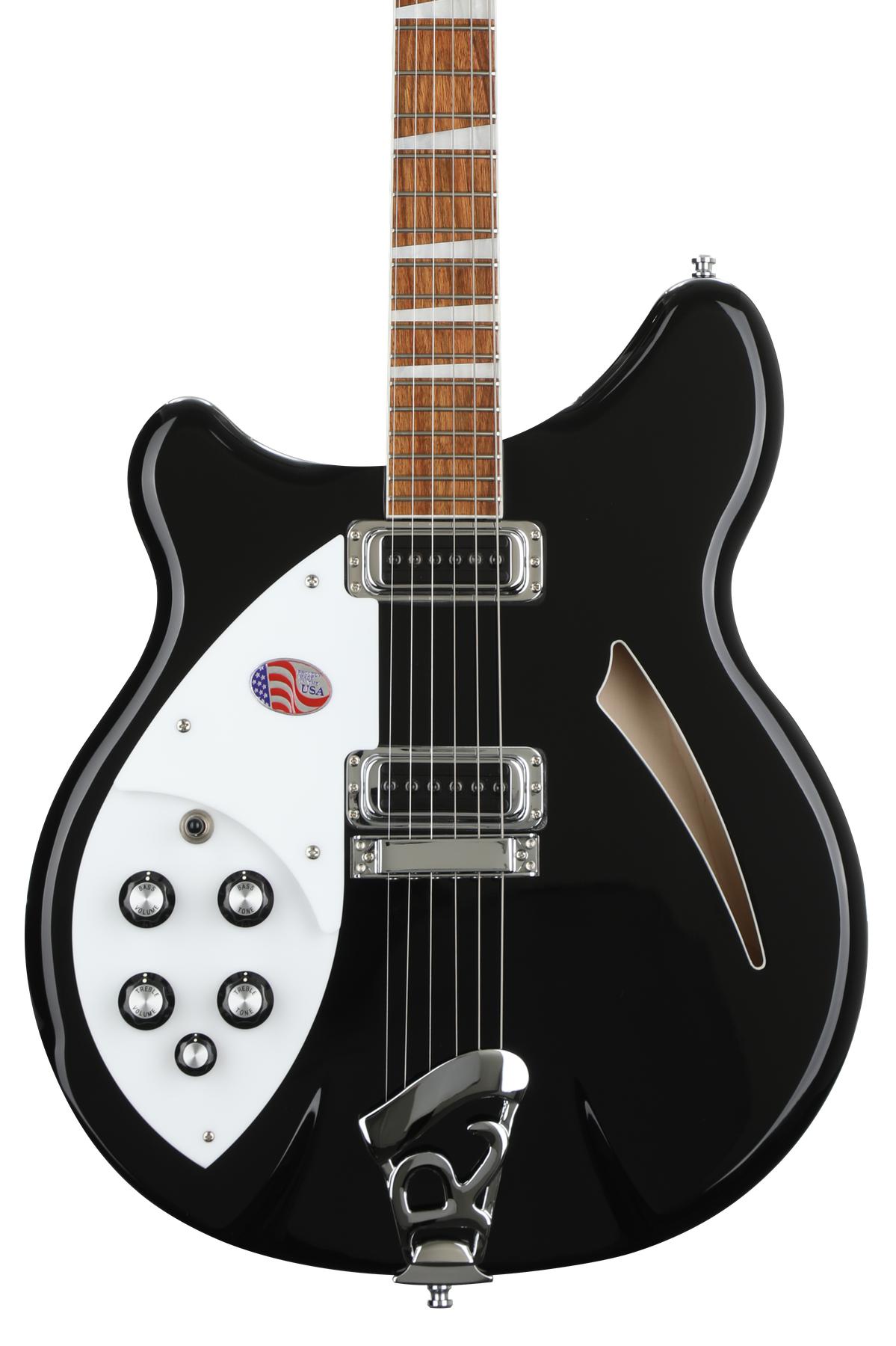 Rickenbacker 360 Thinline Left-handed Elecric Guitar - Jetglo