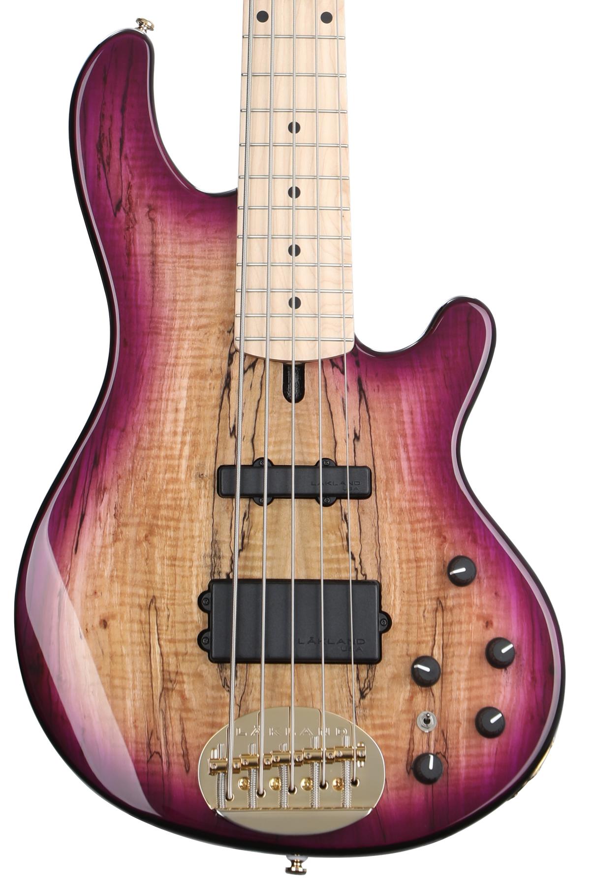 Lakland 55-02 Deluxe Bass Guitar - Violet Burst with Maple Fingerboard