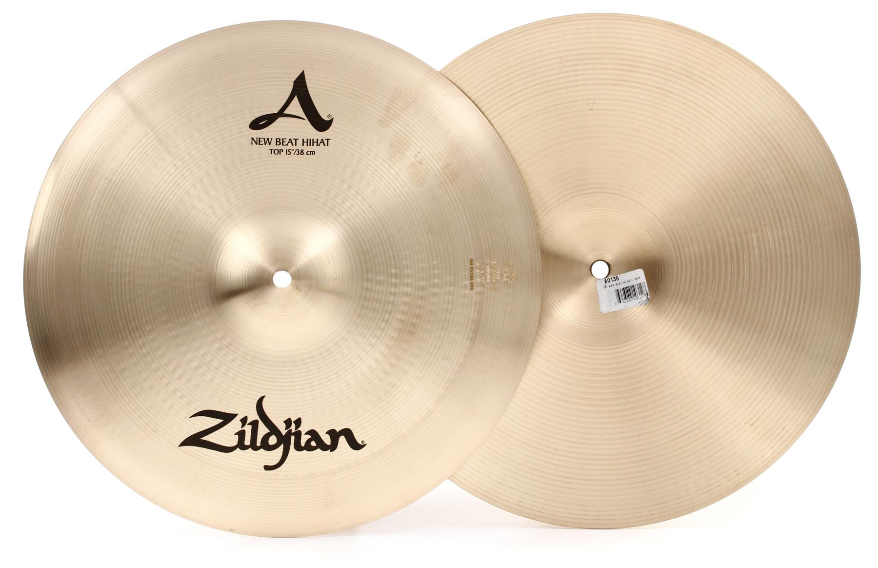 15 inch A Zildjian New Beat Hi-hat Cymbals