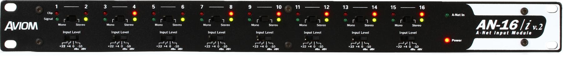 16-канальный модуль ввода Aviom AN-16/i v.2