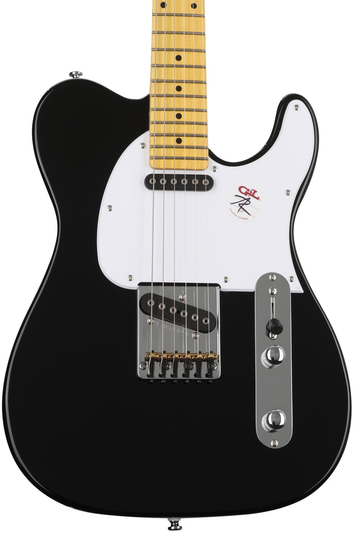 G&L Tribute ASAT Classic Electric Guitar - Gloss Black | Sweetwater