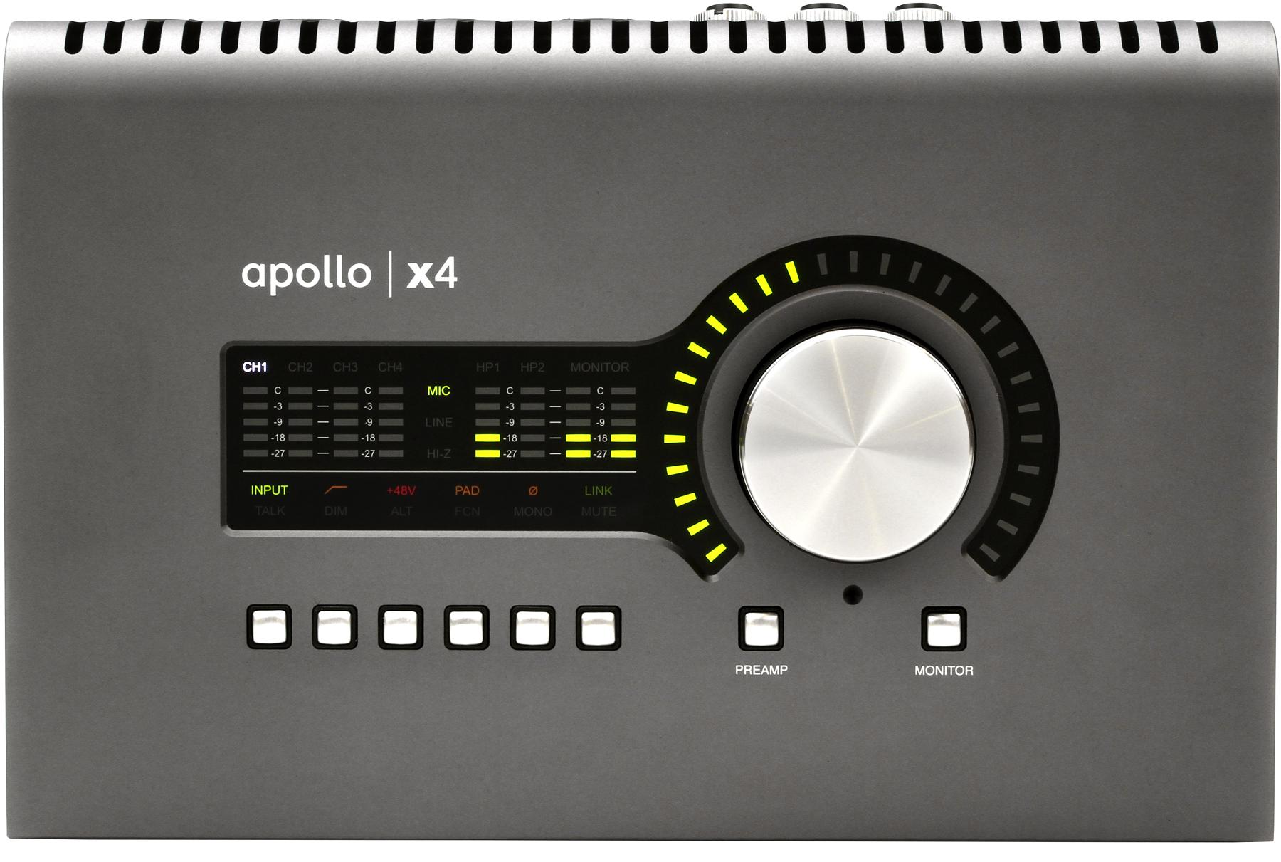 Apollo x4 12x18 Thunderbolt 3 Audio Interface with UAD DSP