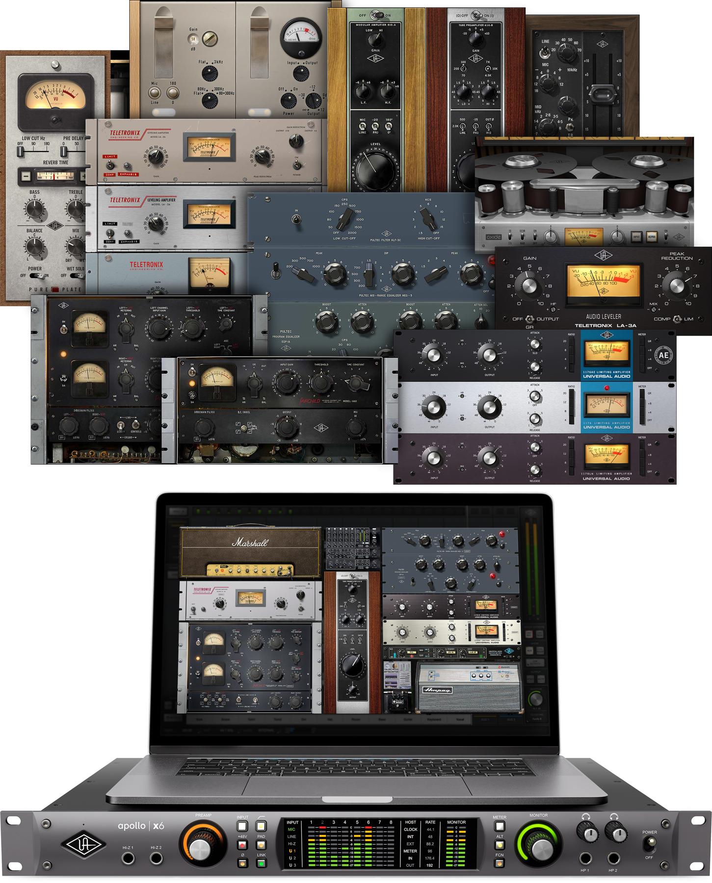 Apollo x6 Heritage Edition 16 x 22 Thunderbolt 3 Audio Interface with UAD DSP