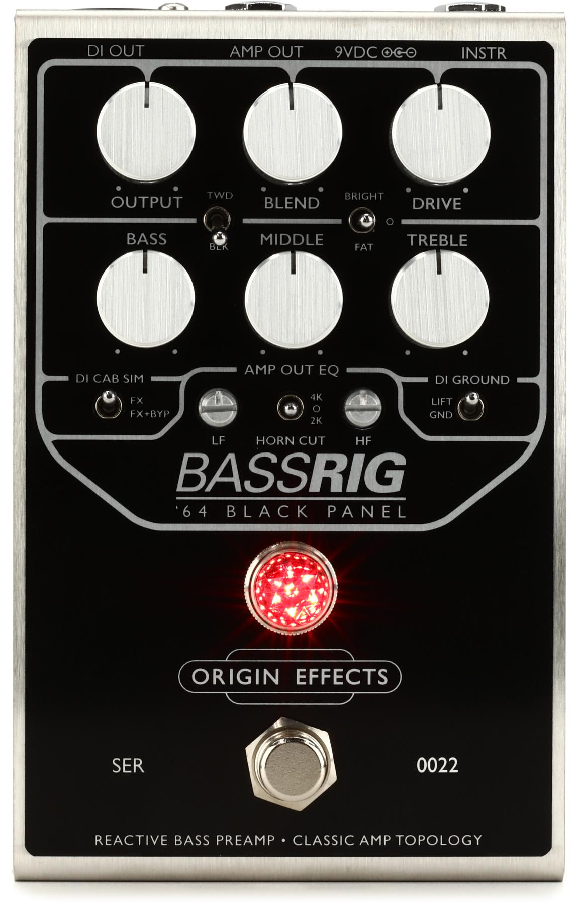BassRig '64 Black Panel Bass Preamp Pedal