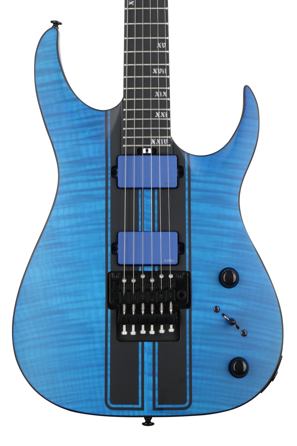 Schecter Banshee GT-6 FR Electric Guitar - Satin Trans Blue