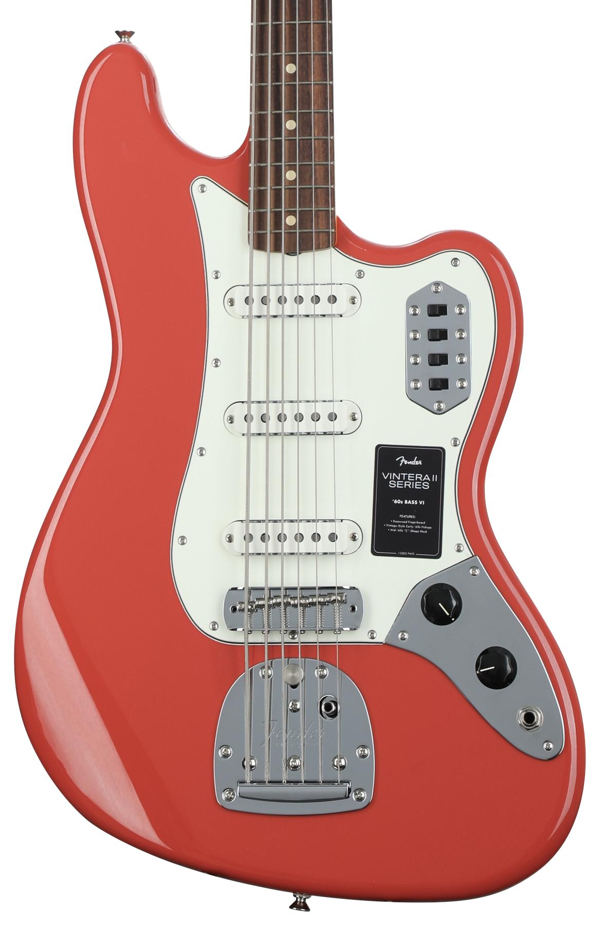 Fender Vintera II '60s Bass VI - Fiesta Red | Sweetwater