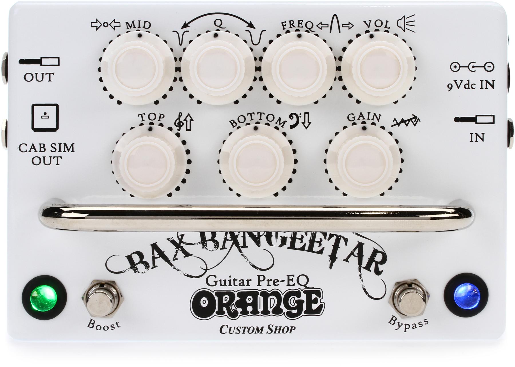 5. Orange Bax Bangeetar Guitar Pre-EQ Pedal – White