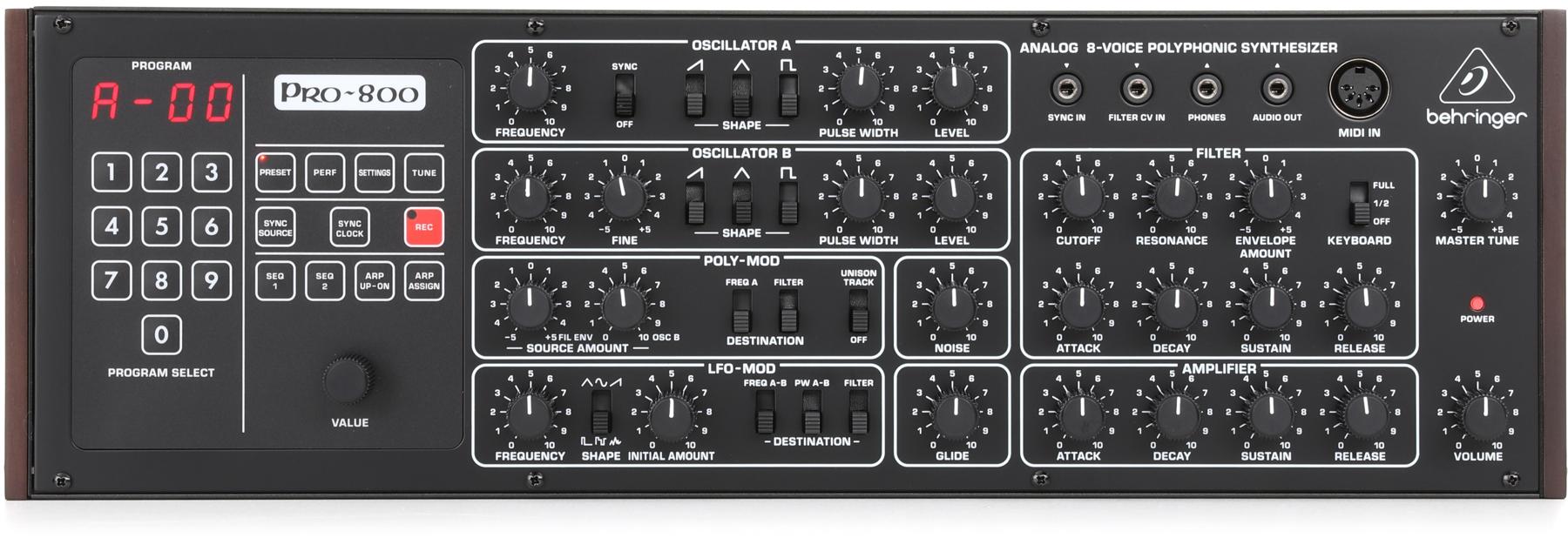 Pro-800 8-voice Polyphonic Analog Synthesizer