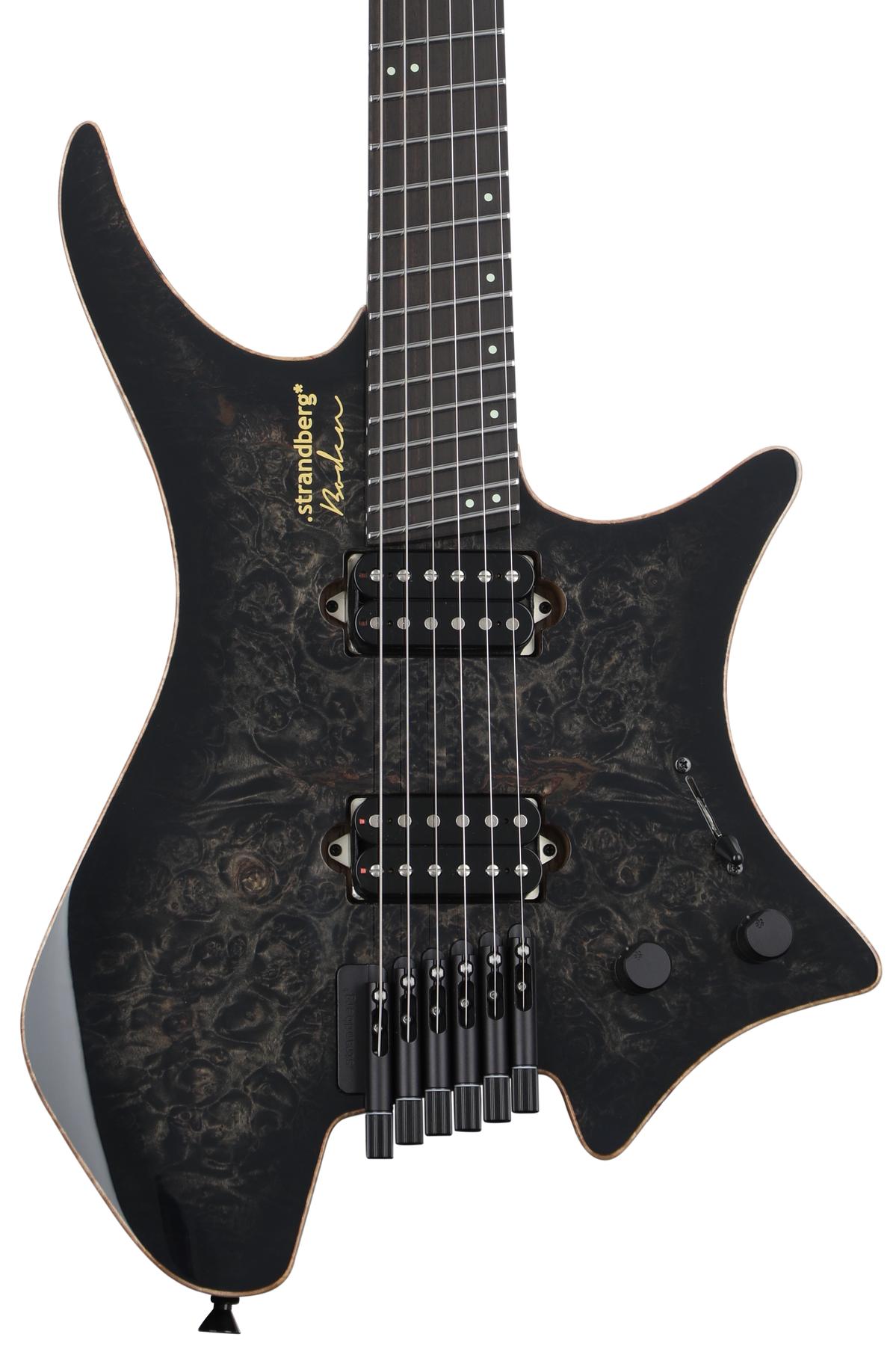 Strandberg Boden J Artisan 6 Electric Guitar Run #7 - Dark Black