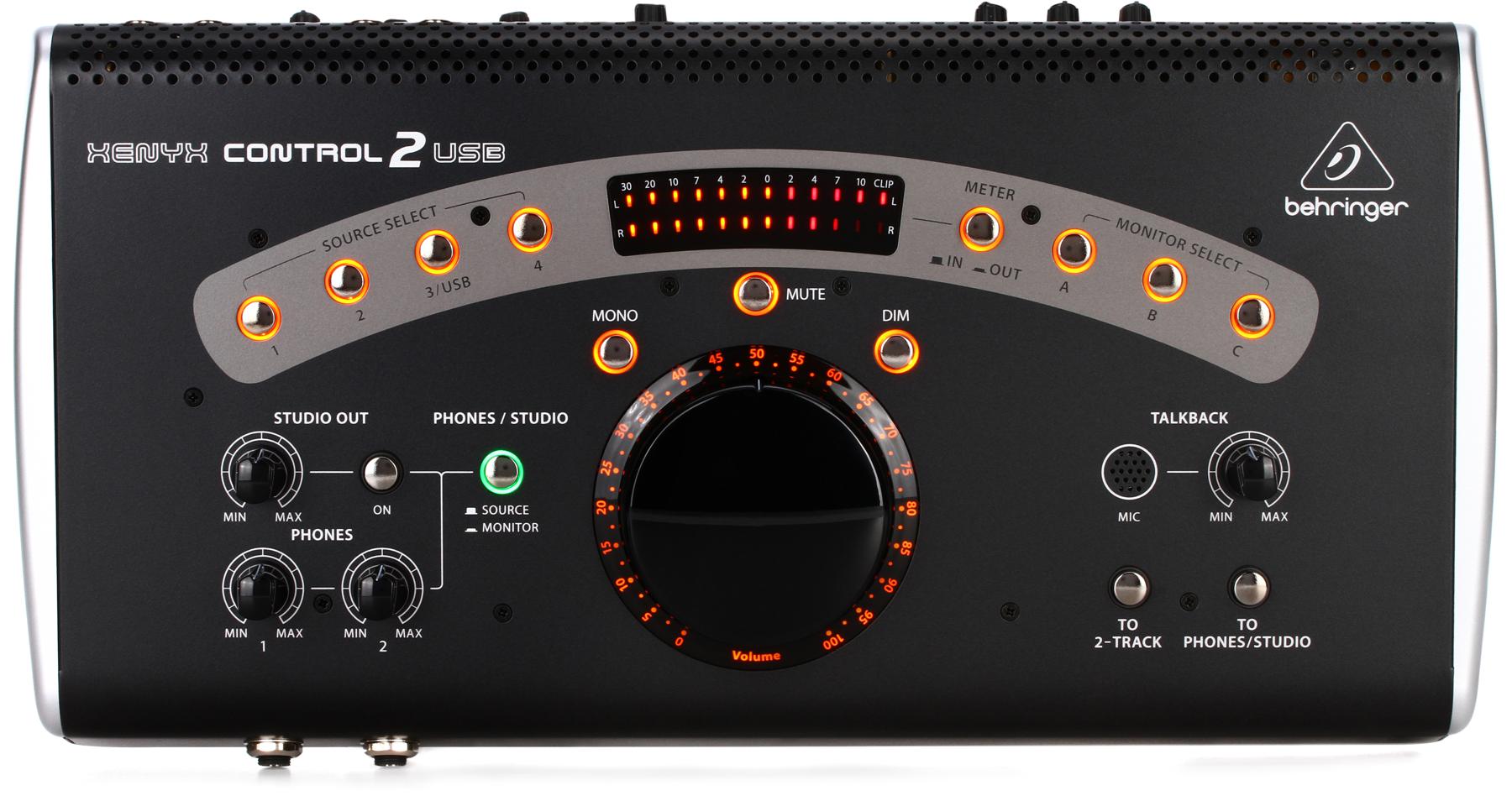 CONTROL2USB High-end Studio Control with VCA Control and USB Audio Interface