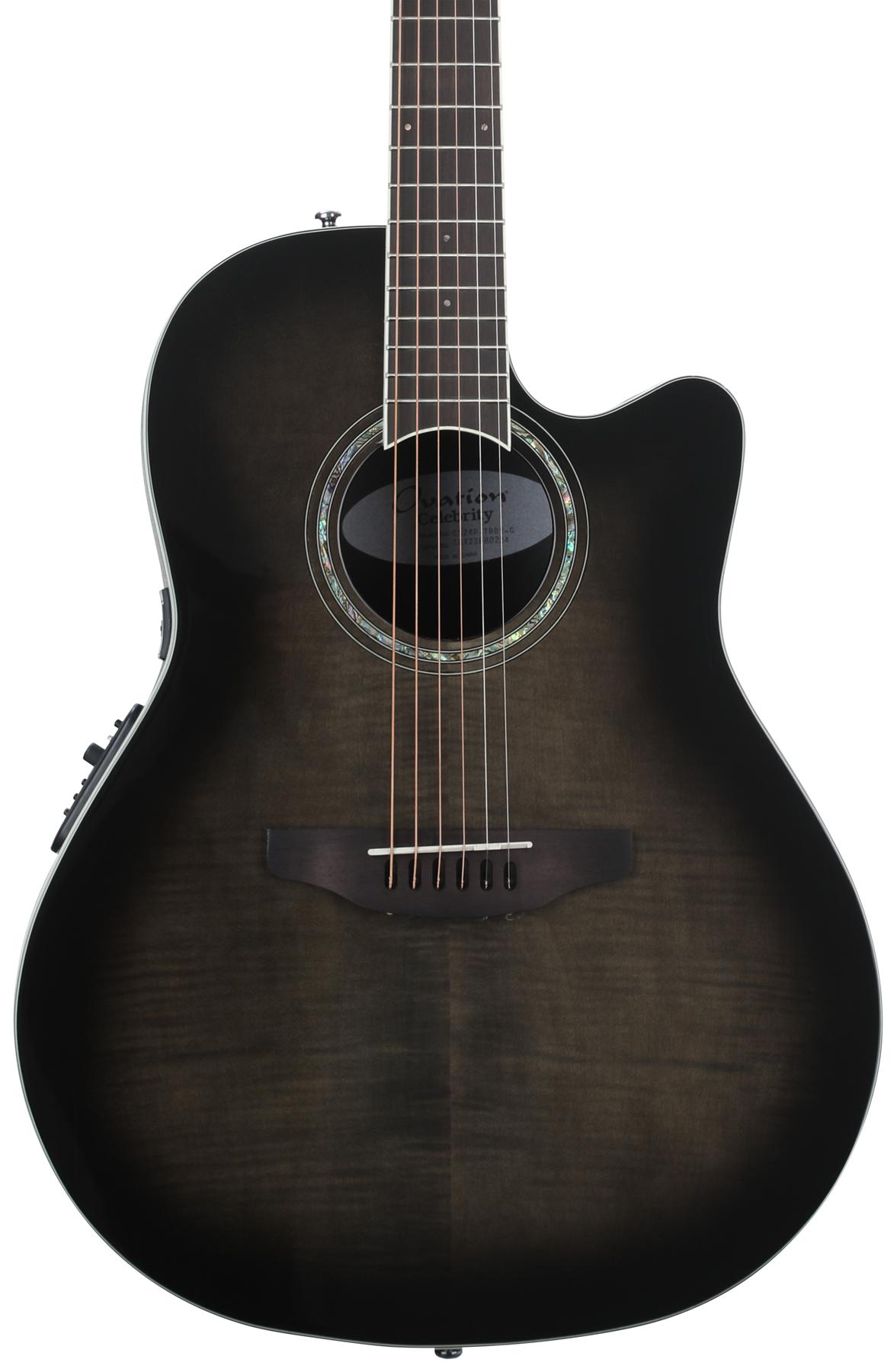 Celebrity Standard Plus Mid-Depth Acoustic-Electric Guitar - Trans Black