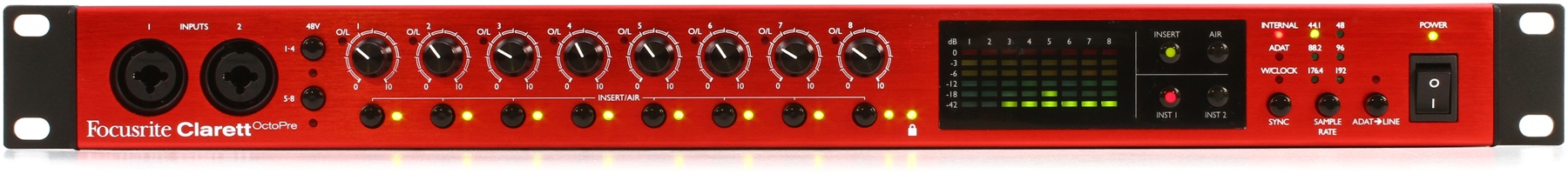 Clarett OctoPre 8-channel Microphone Preamp