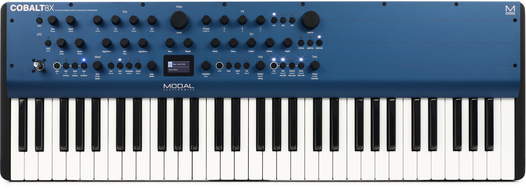 Cobalt8X 61-key 8-voice Extended Virtual Analog Synthesizer