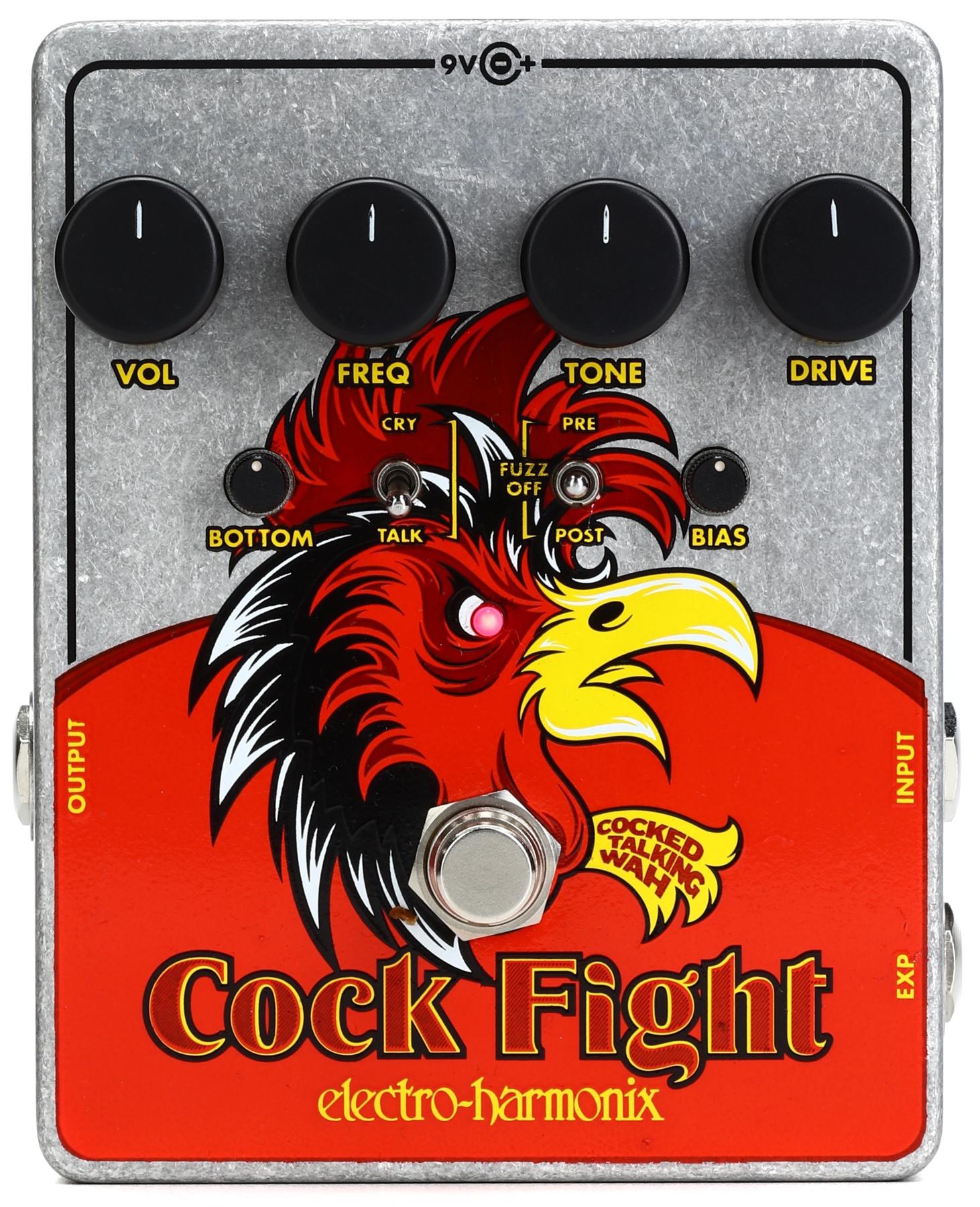 Cock Fight Cocked Talking Wah and Fuzz Pedal