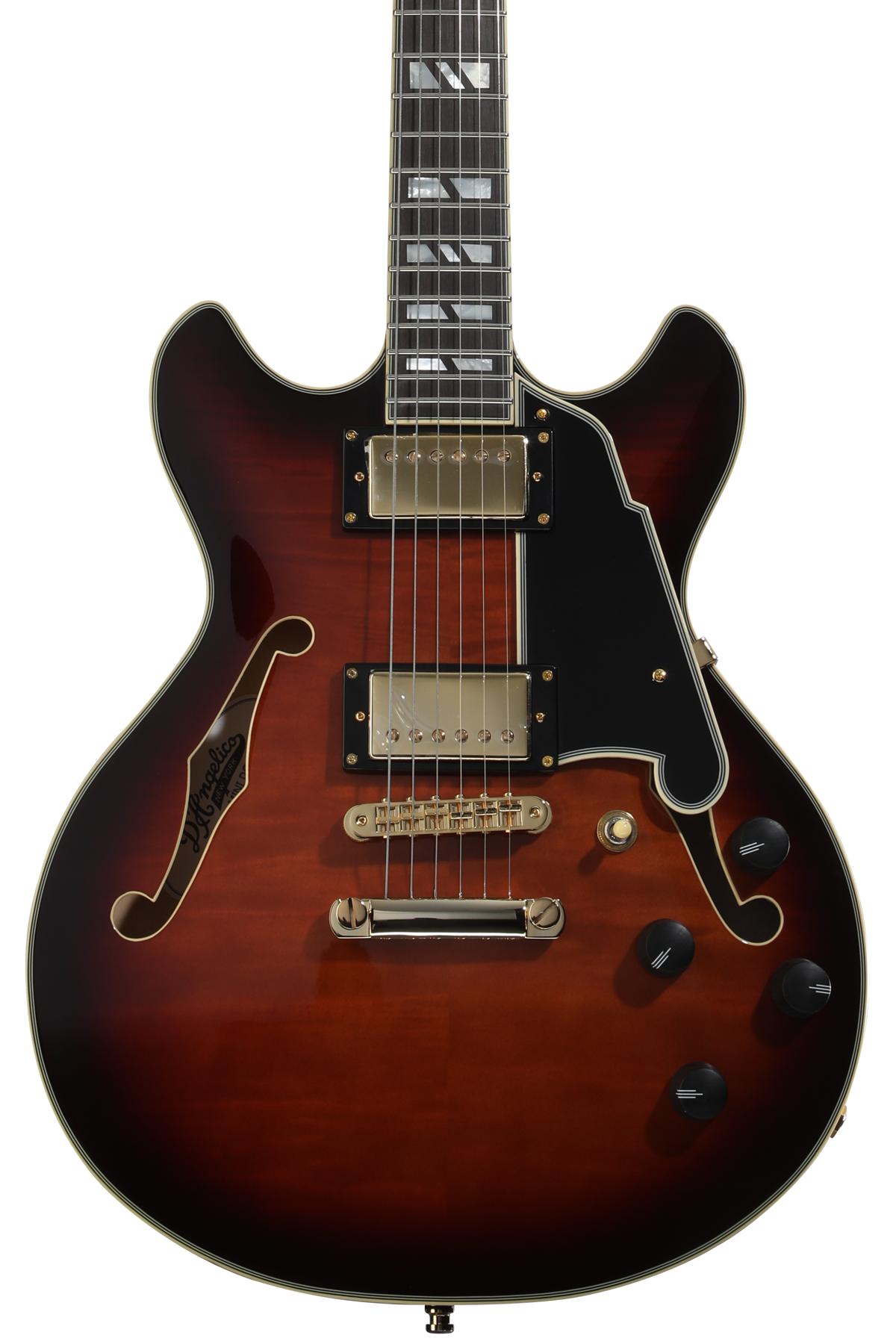 Excel Mini DC Electric Guitar - Amaretto Burst