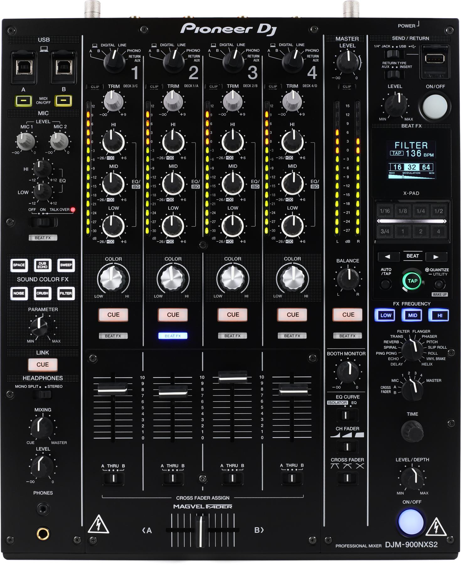DJM-900NXS2 4-channel DJ Mixer with Effects