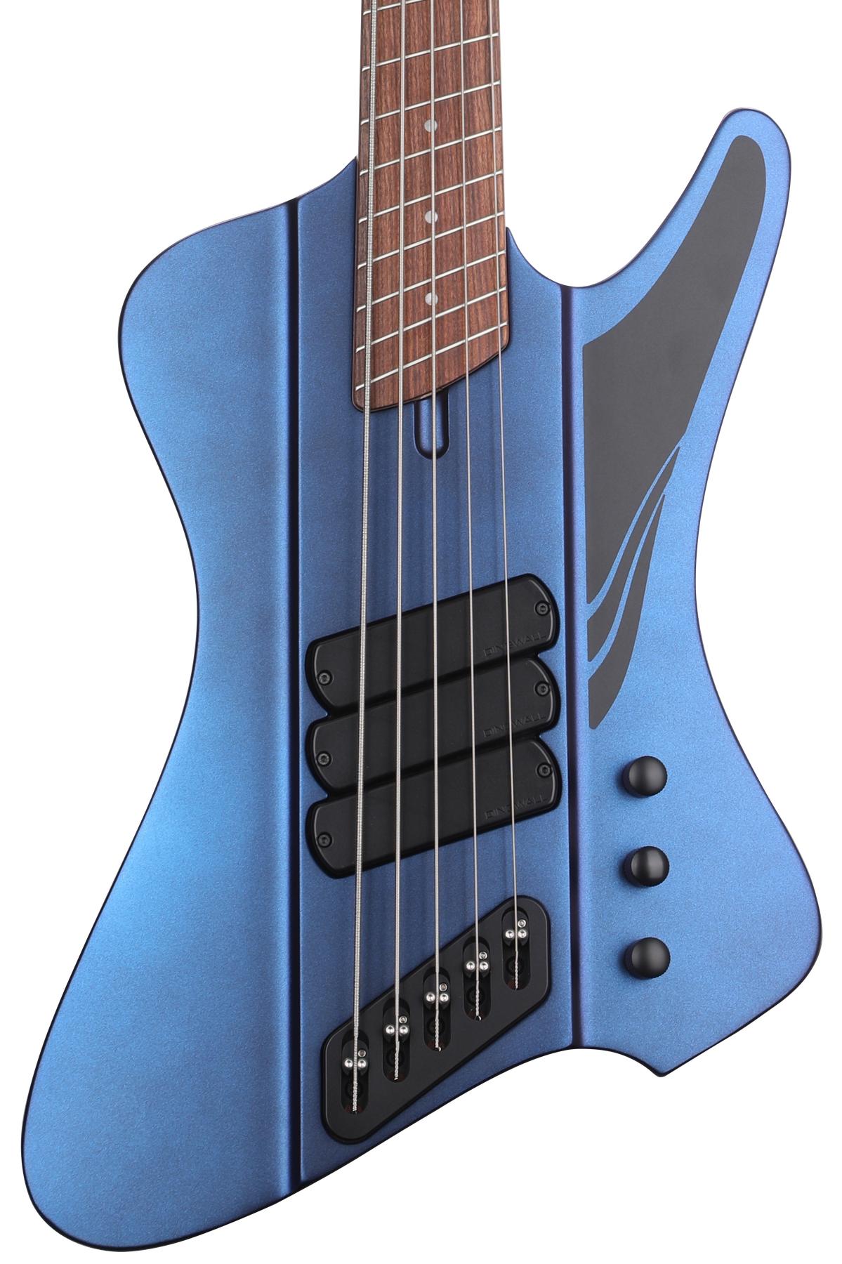 Dingwall Guitars D-Roc 5-string Electric Bass Guitar - Matte Blue to Purple Colorshift