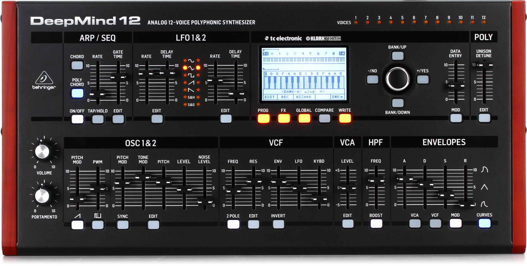 DeepMind 12D 12-voice Analog Desktop Synthesizer