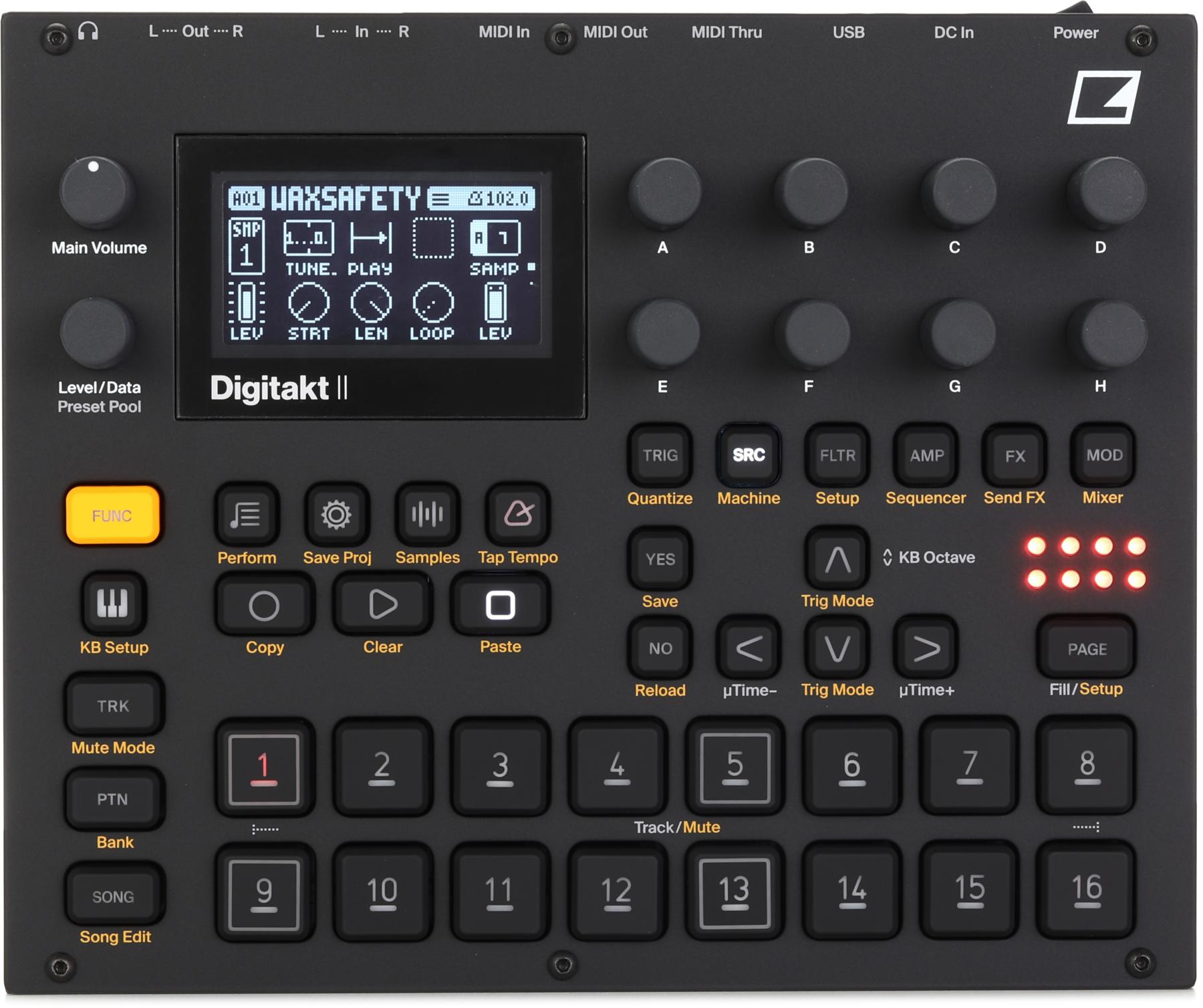 Digitakt II 16-track Stereo Drum Computer and Sampler