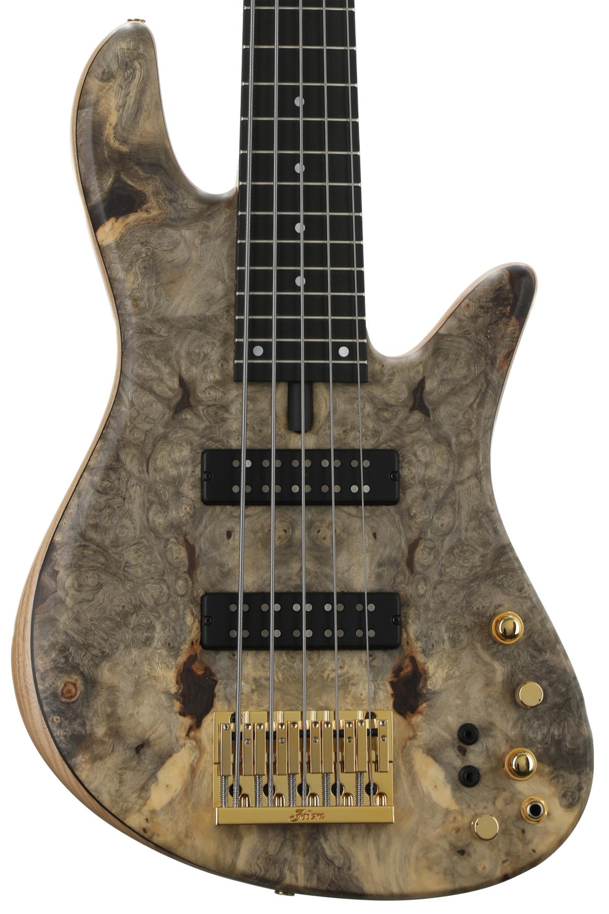 Fodera Emperor Standard Special Bass Guitar Natural Buckeye Burl with