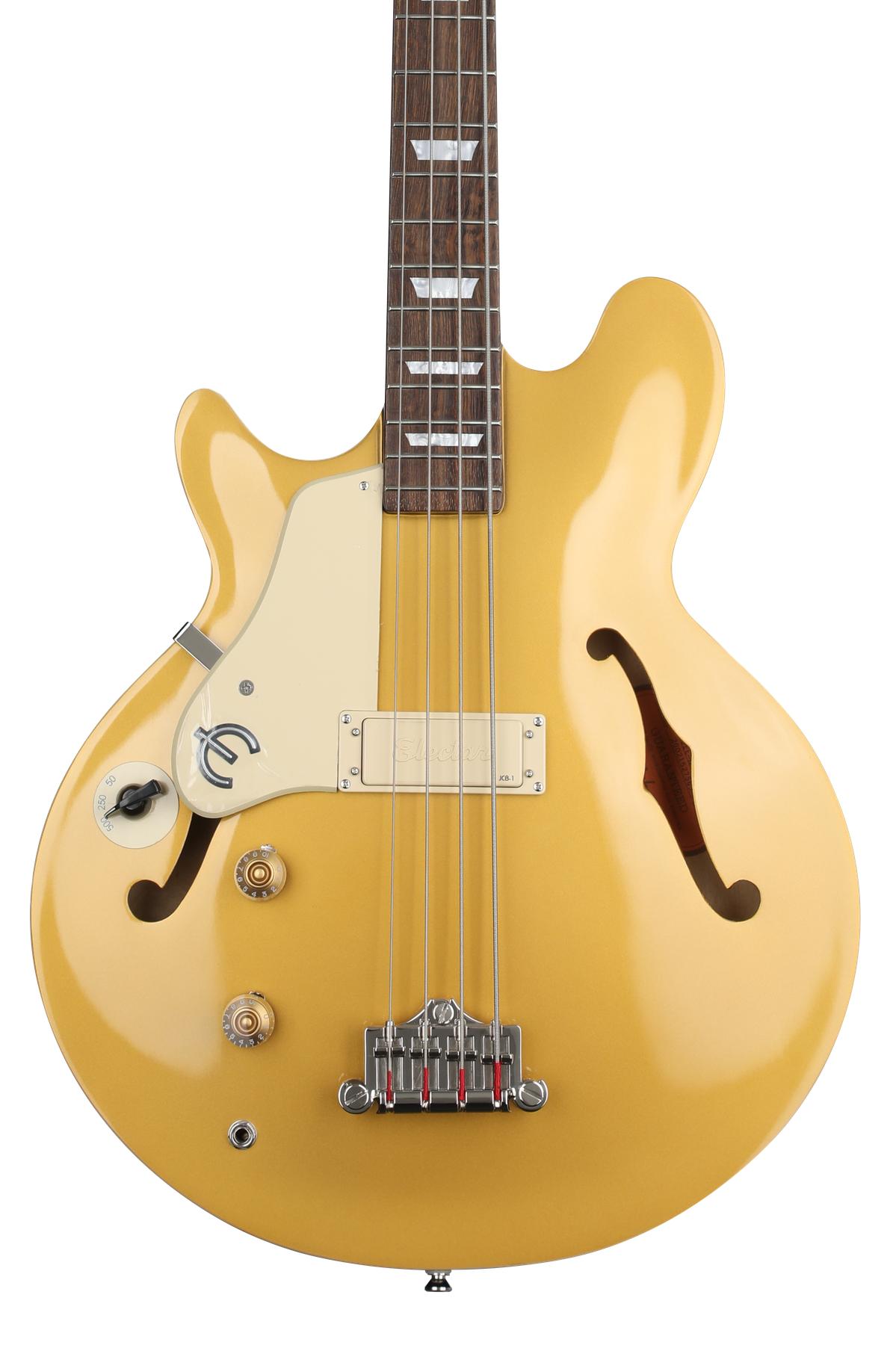 Epiphone Jack Casady Artist Series Signature Bass Left-handed - Metallic  Gold