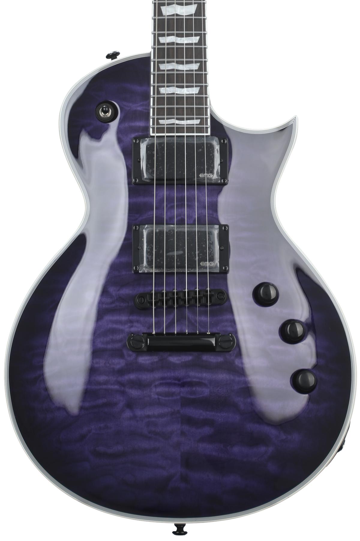 Esp Ltd Ec 1000 Electric Guitar See Thru Purple Sunburst Sweetwater