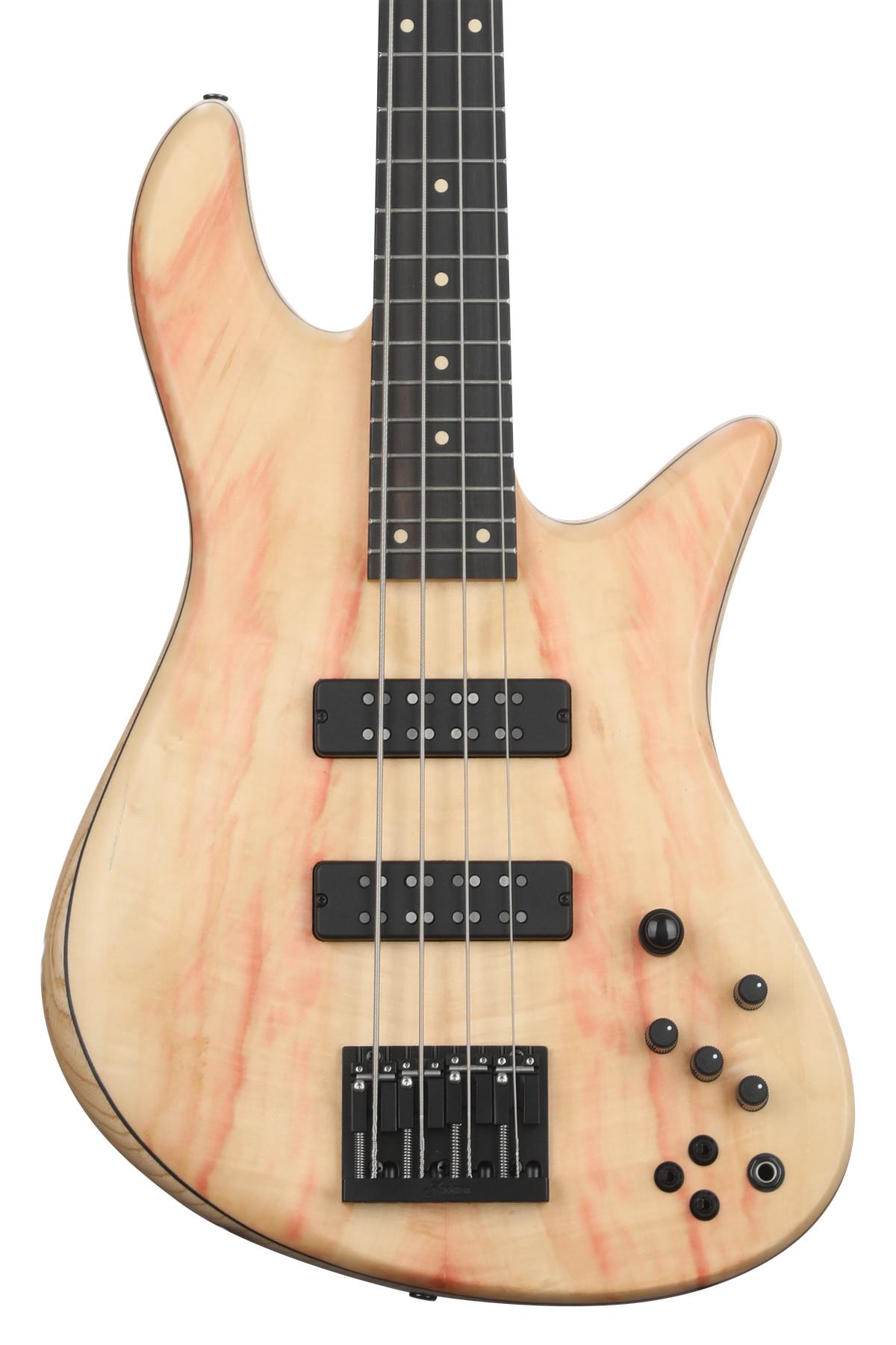 Fodera 40th Anniversary Emperor 4 Deluxe Bass Guitar - Natural | Sweetwater