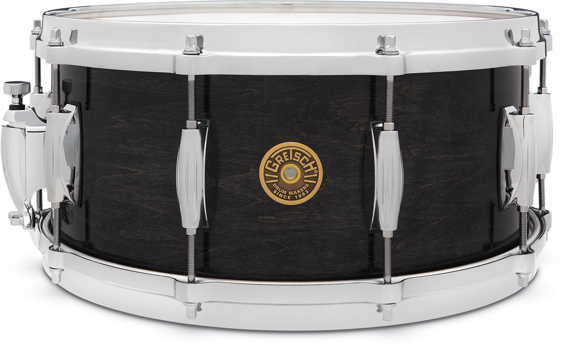 Gretsch Drums USA Custom Ridgeland Snare Drum - 6.5-inch x 14-inch, Ebony Gloss Lacquer