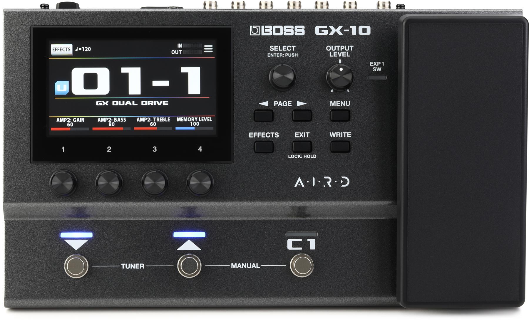 Buy BOSS GX-10 | Compact Guitar & Bass Effects Processor | GX-100